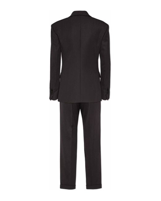 DSquared² Black Double-Breasted Wool Suit