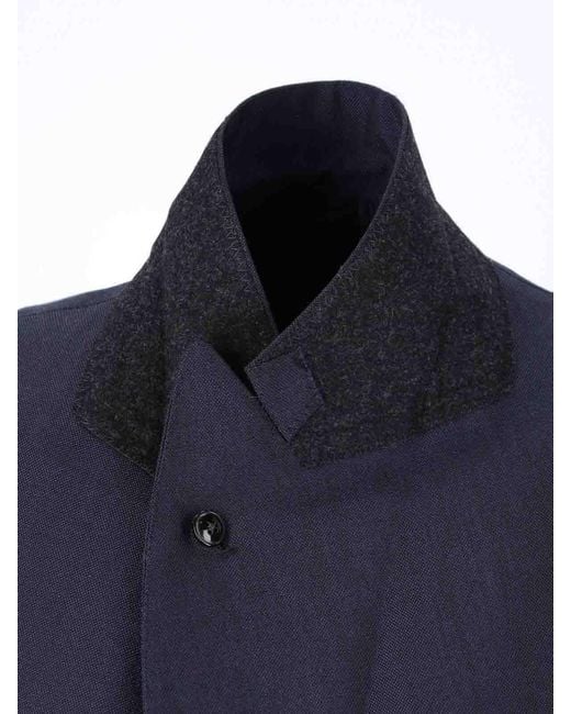 Kaptain Sunshine Blue Double-Breasted Blazer for men