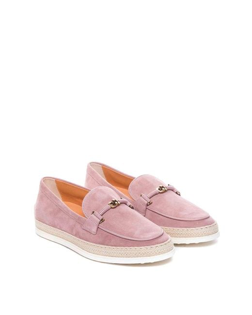 Tod's Pink Loafers