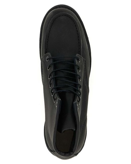 Red Wing Black Classic Moc Ankle Boots for men