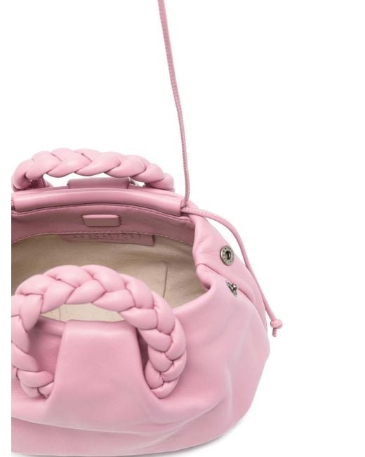 Hereu Pink Bombon Leather Handbag