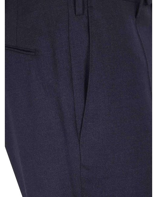 Incotex Blue Classic Chino Trousers for men