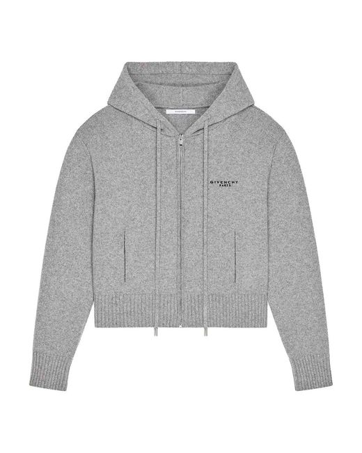 Givenchy Gray Zip Up Cardigan