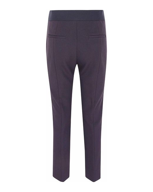 Peserico Blue Flared Crop Trousers