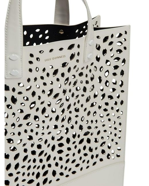 Lulu Guinness White Thora Large Bag