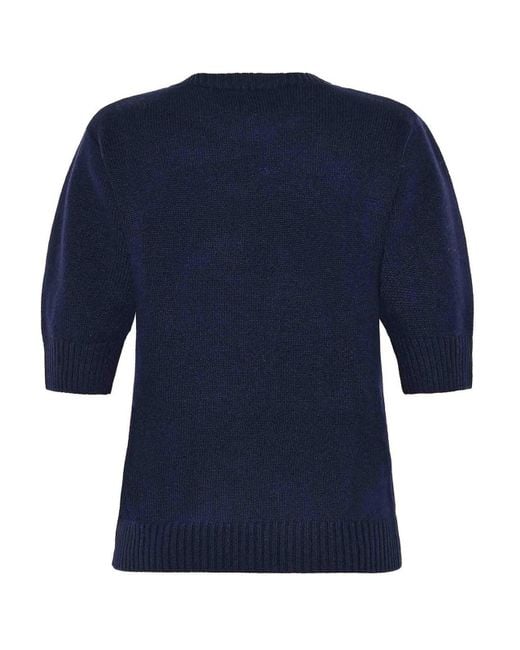 EMERSON RENALDI Blue Crew Neck Sweater