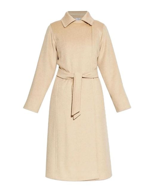 Max Mara Natural Albino Hedgehog Coat