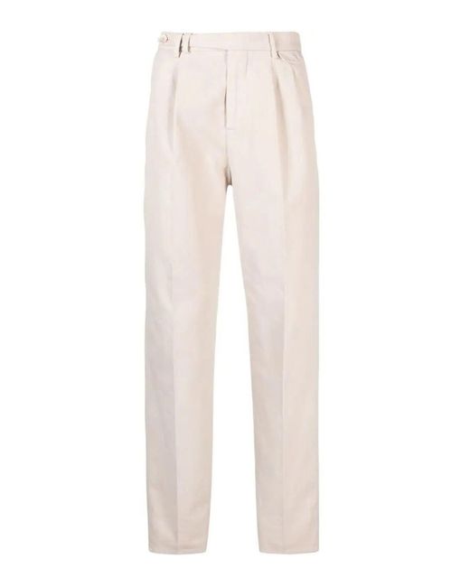 Brunello Cucinelli White Casual Trousers for men