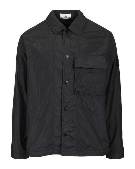 Stone Island Black Overshirt for men