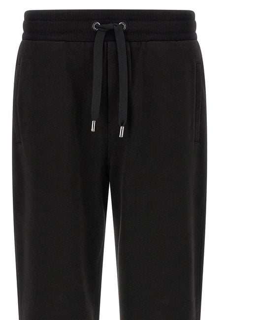 Dolce & Gabbana Black Patch Joggers for men