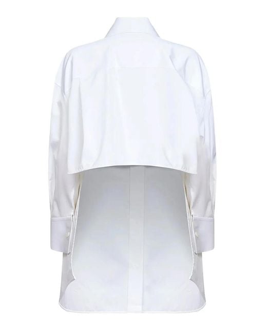 Givenchy White Backless Shirt