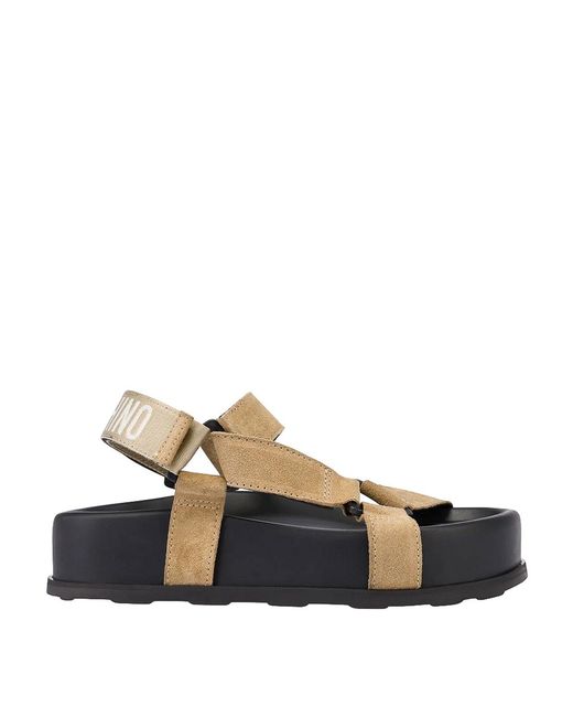 Moschino Blue Logo Sandal