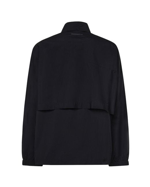 MM6 by Maison Margiela Black Nylon Zip-Up Jacket for men