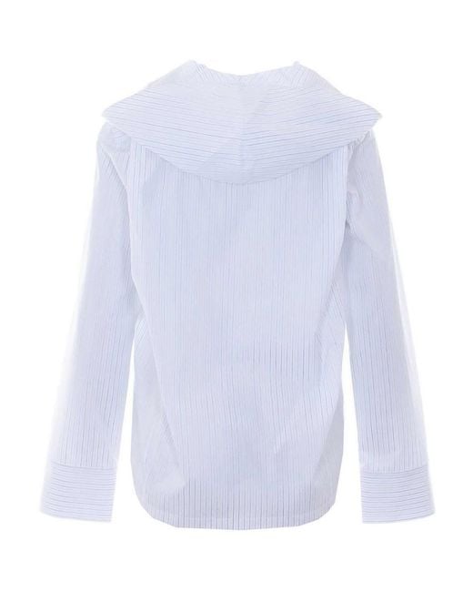 Alaïa White Hooded Shirt