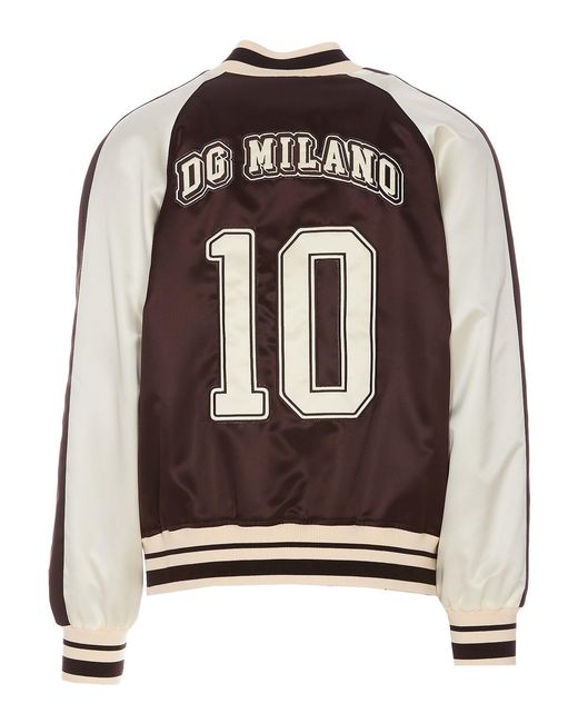 Dolce & Gabbana Brown Dg Patch Jacket for men