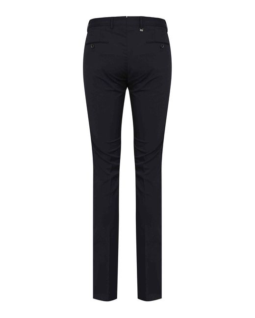 PT Torino Blue Slim-Length Tailored Pants for men