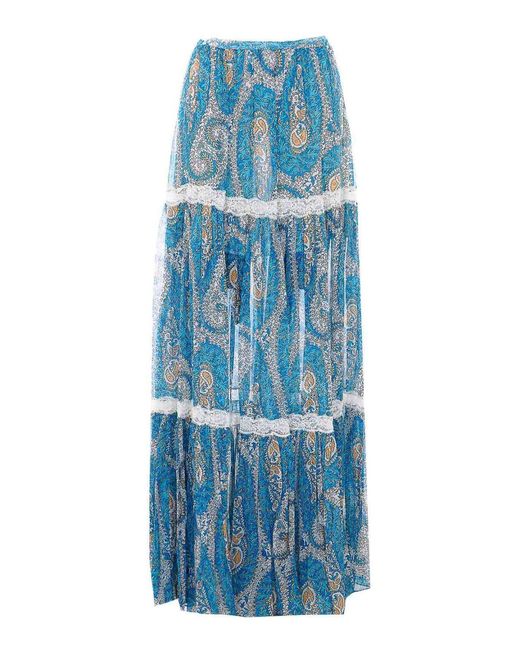 Etro Blue Light Skirt