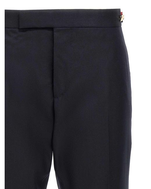 Thom Browne Blue Low Rise Pants for men