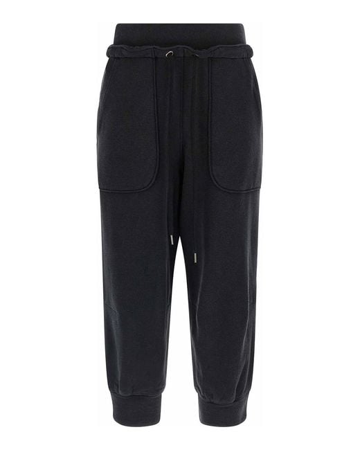R13 Black Cropped Joggers