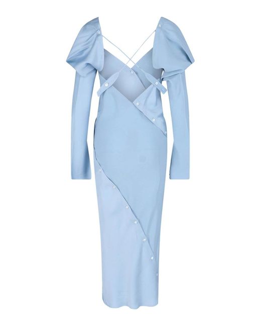 Setchu Blue Origami Maxi Dress