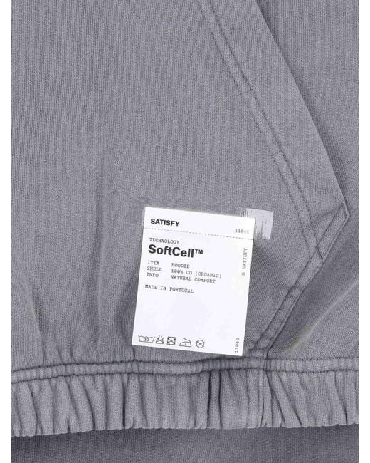 Satisfy Gray Softshell Sweatshirt for men