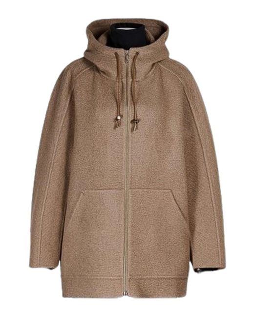 Max Mara Natural Gradi Cashmere Sweatshirt Coat By Atelier