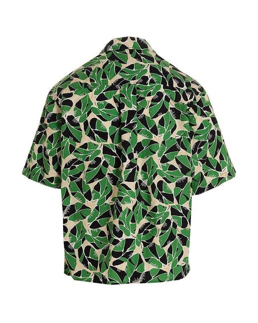 DSquared² Green Bowling Dropped Shirt for men