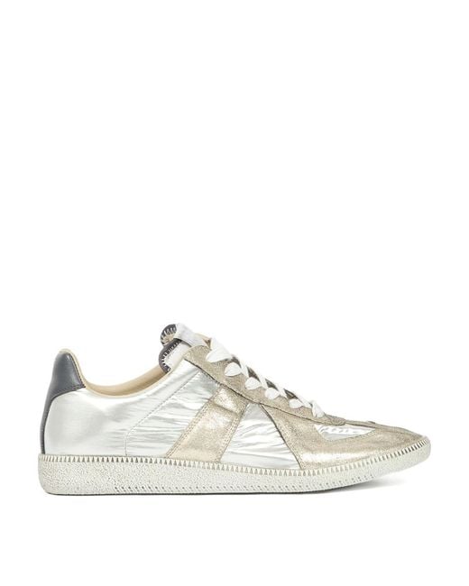 Maison Margiela White Sneakers Metallizzate for men