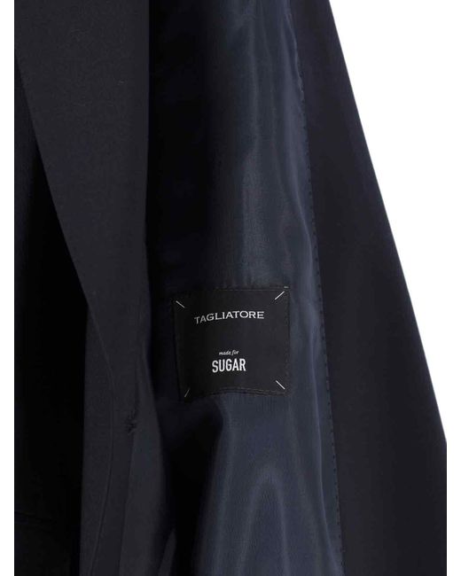 Tagliatore Blue Double -Breasted Jacket