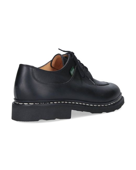 Paraboot Black Derby Shoes for men
