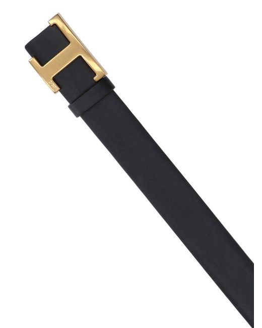 Tod's Black Reversible Belt