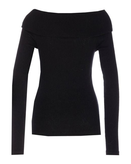 Lisa Yang Black Claudina Long Sleeves Top
