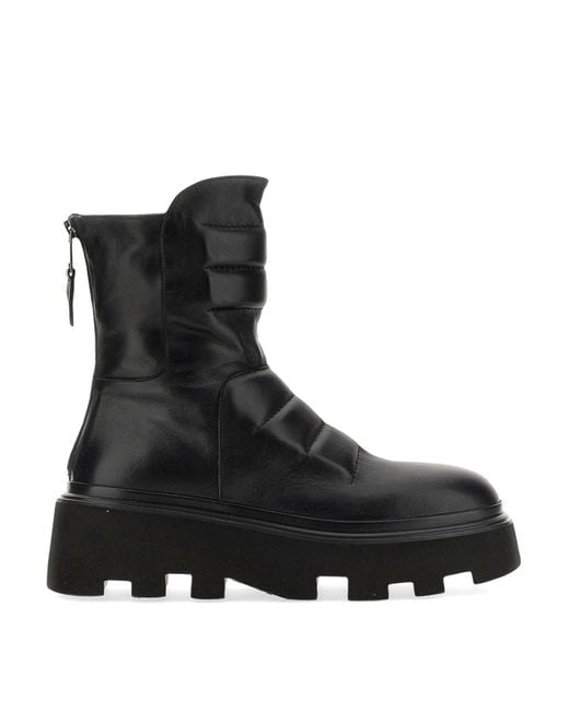 Elena Iachi Black Leather Boot