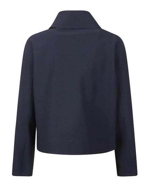 Herno Blue Tech Fabric Jacket