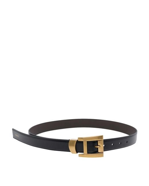Versace White Leather Belt 3 Cm