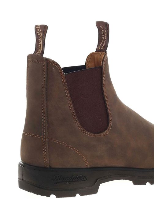 Blundstone Brown Chelsea Ankle Boots With Elasticated In for men