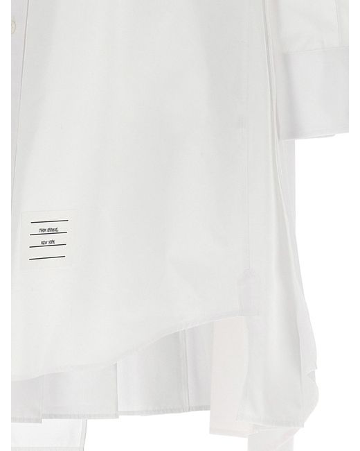 Thom Browne White Shirt Dress Dresses