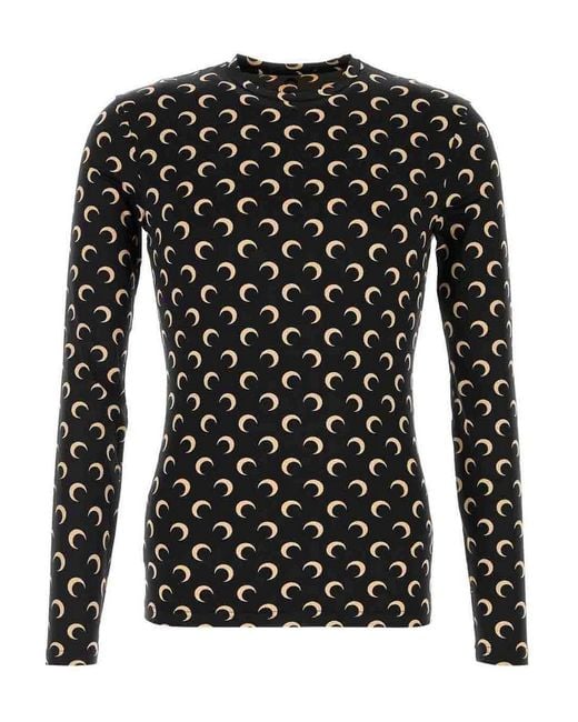 MARINE SERRE Black Top for men