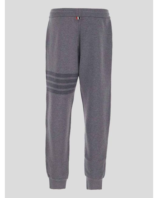 Thom Browne Gray Casual Trousers for men