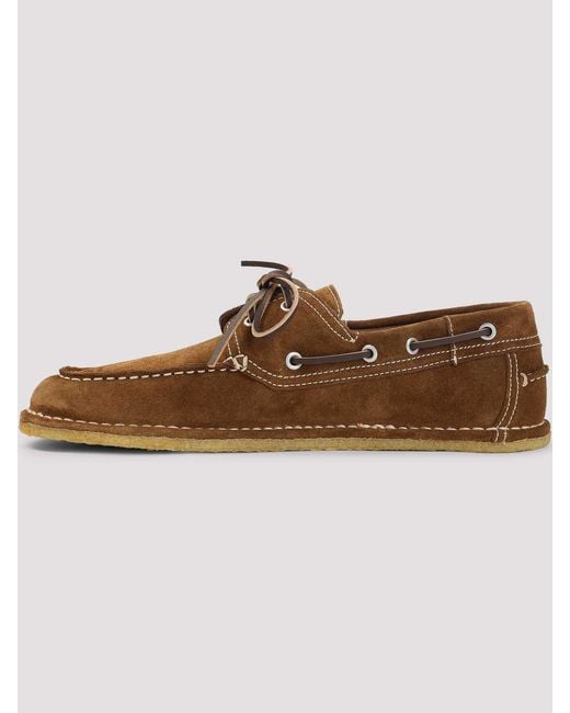 AMI Brown Ami Boat Loafers for men