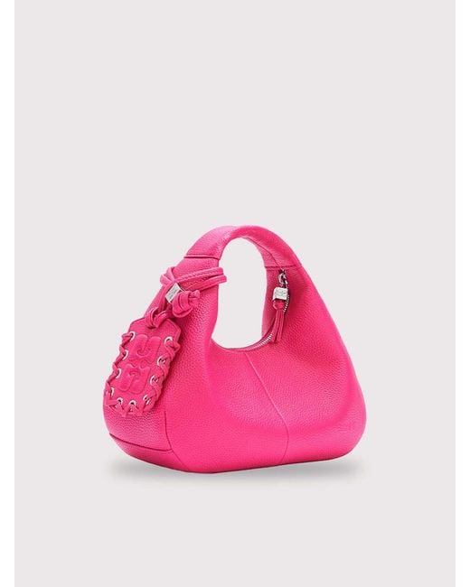 Ganni Pink Mini Hobo Bag