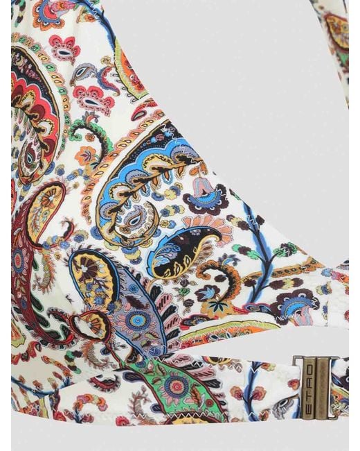 Etro Gray Halter Neck Bikini