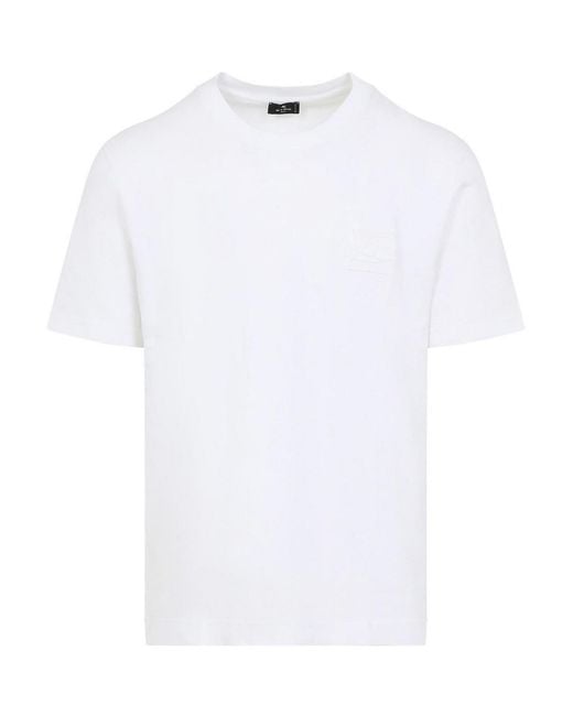 Etro White Roma T-Shirt for men
