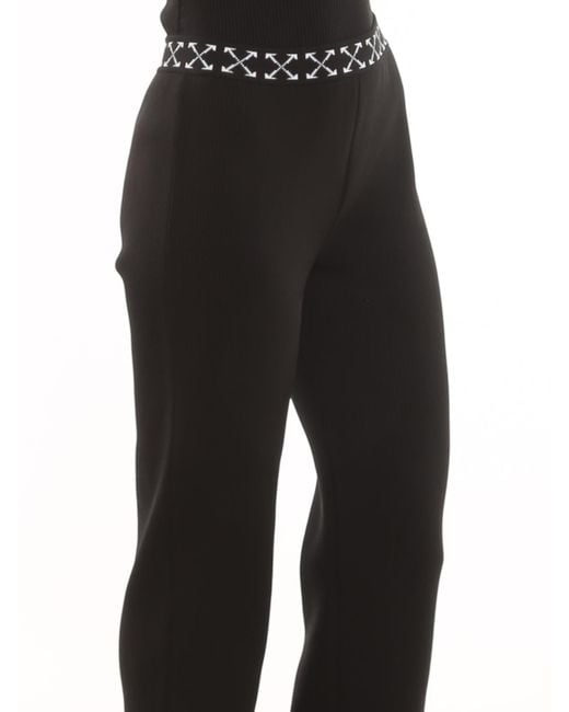 Off-White c/o Virgil Abloh Black Ribbed Pants
