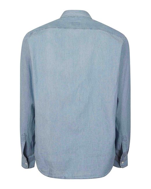 Aspesi Blue New C Shirt for men