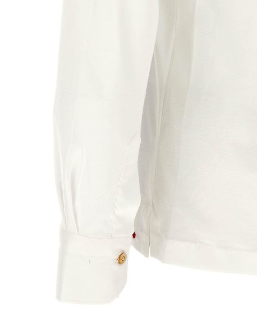Kiton White Positano Polo Shirt for men