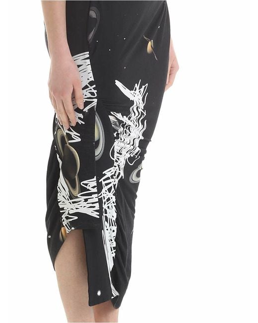 Vivienne Westwood Black Andalouse Dress With Galaxy Motif