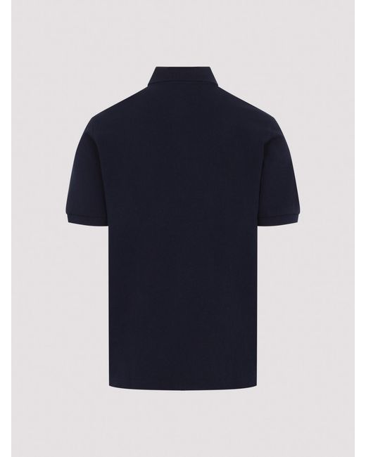 Etro Blue Roma Printed Detail Polo for men