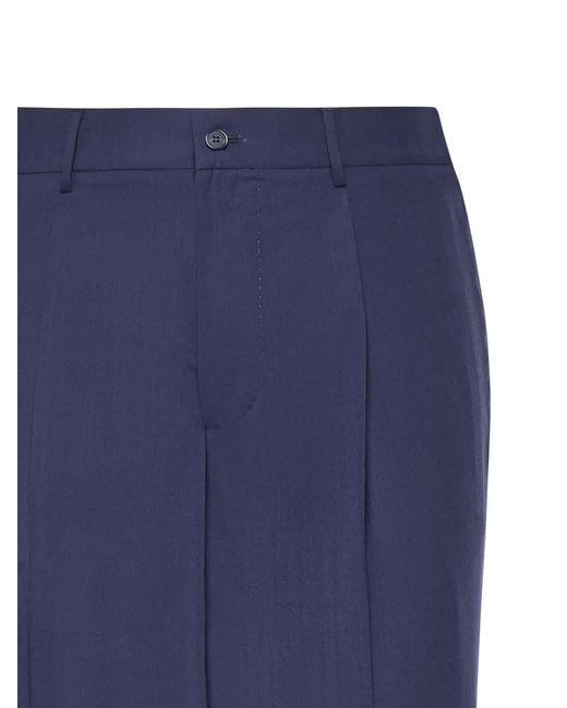 Santaniello Blue Wool Blend Coordinated Suit for men