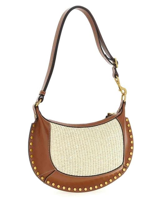 Isabel Marant Metallic Oskan Moon Shoulder Bag